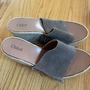Chloe Fringe Wedge Espadrilles